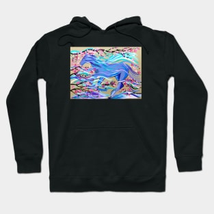 Abstract Horse Hoodie